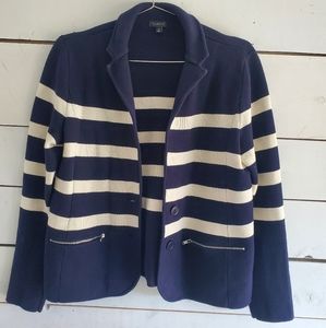 Talbots Nautical Sweater Jacket